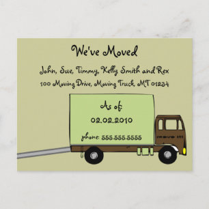 Nous déménageons les cartes postales Faire-part