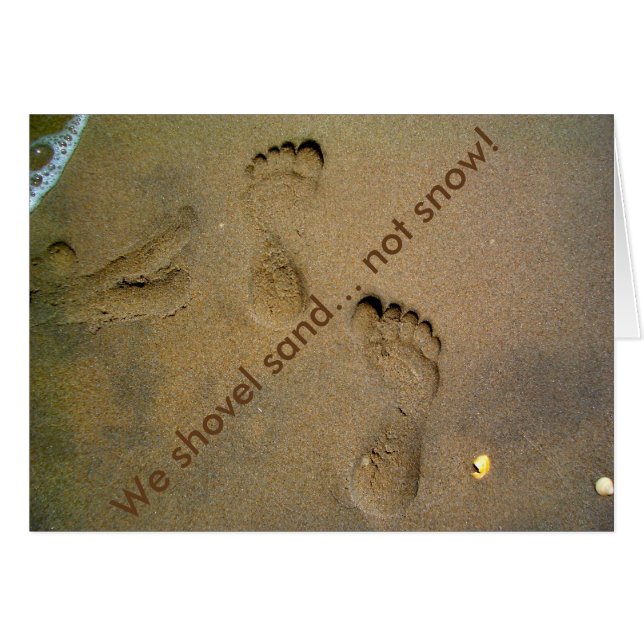 Nous dévoilons le sable pas la neige - Empreintes  (Devant horizontal)