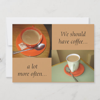 Nous devrions avoir du café..., un ...