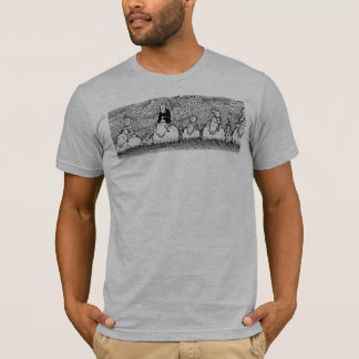 Nous escrocs de T-shirt de laine