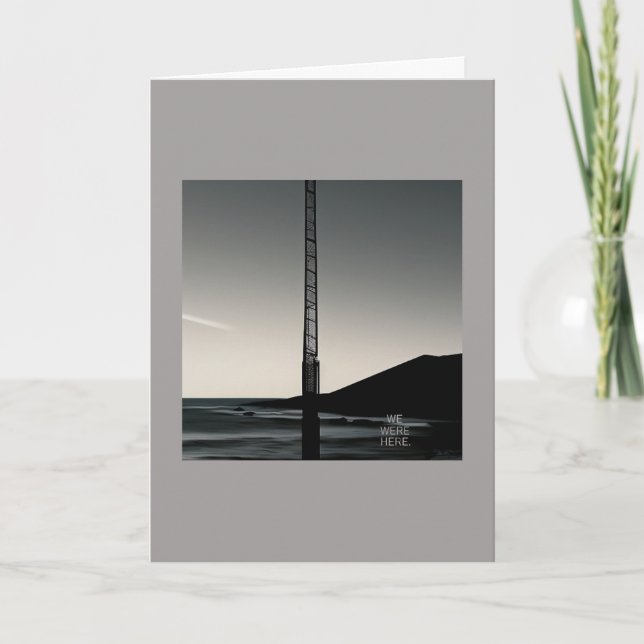 Nous étions ici carte de voeux (Devant)