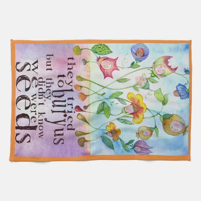 Nous étions serviette de graines (Horizontal)