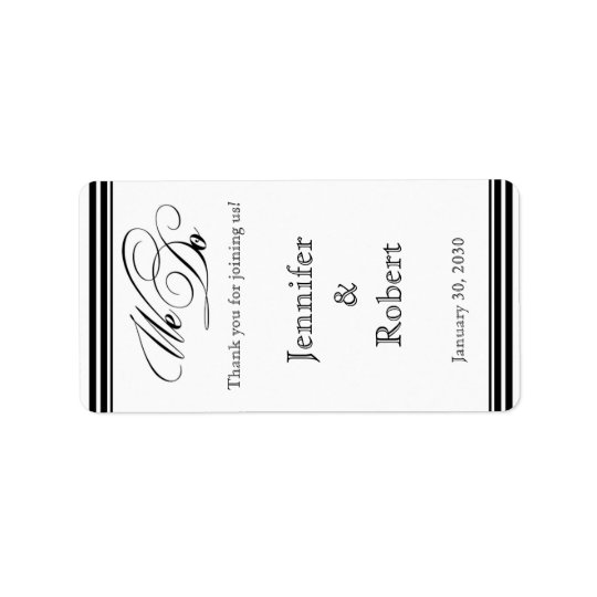 Nous faisons l'étiquette noir et blanc de baume à étiquette d’adresse