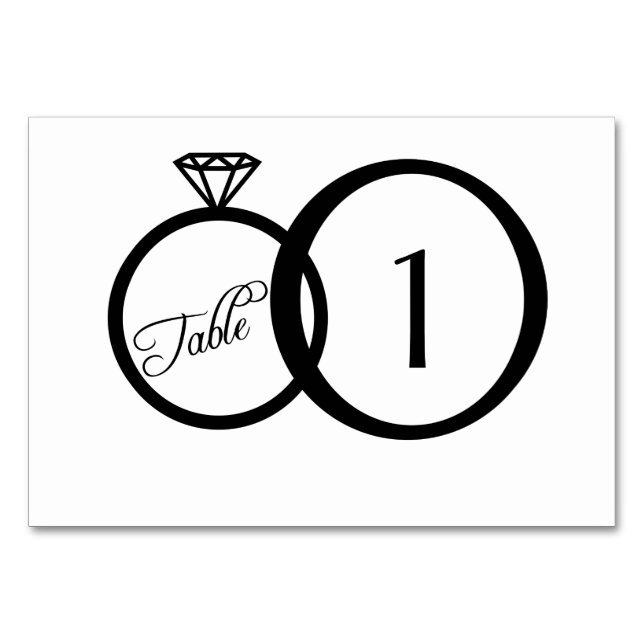 Nous faisons Mariage Carte Numéro de table (blanc) (Devant)