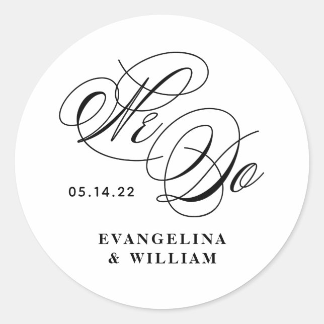 Nous faisons Mariage Favor Sticker (Devant)