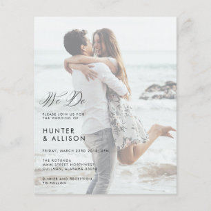 Nous faisons Mariage Photo Invitation