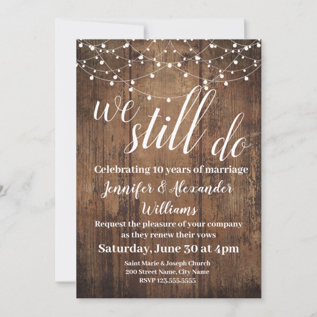 Nous faisons toujours une célébration de mariage d (Devant)