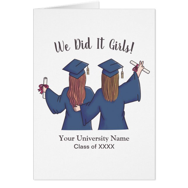 Nous l'avons fait les filles, Remise de diplôme le (Devant)