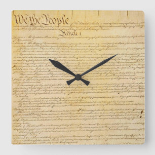 Nous Le Peuple La Constitution Américaine Horloge 