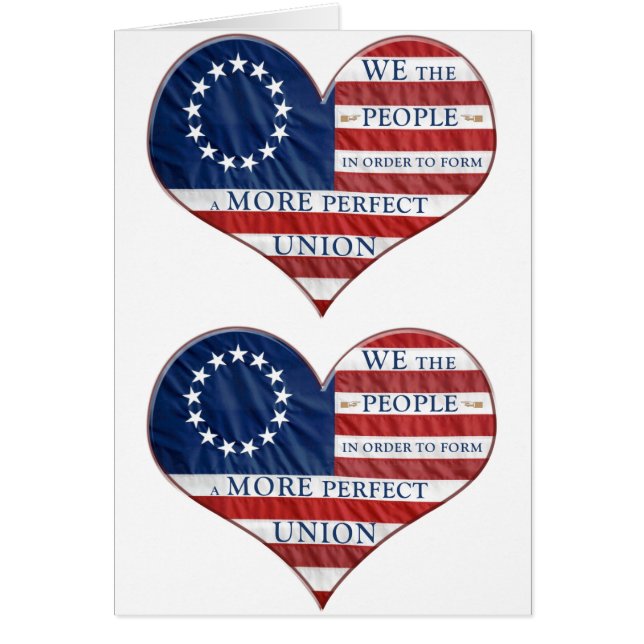 Nous Le Peuple Le Coeur Du Drapeau Américain (Devant)