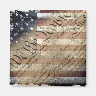 NOUS LE PEUPLE VINTAGE INDUSTRIEL USA Aimant à DRA