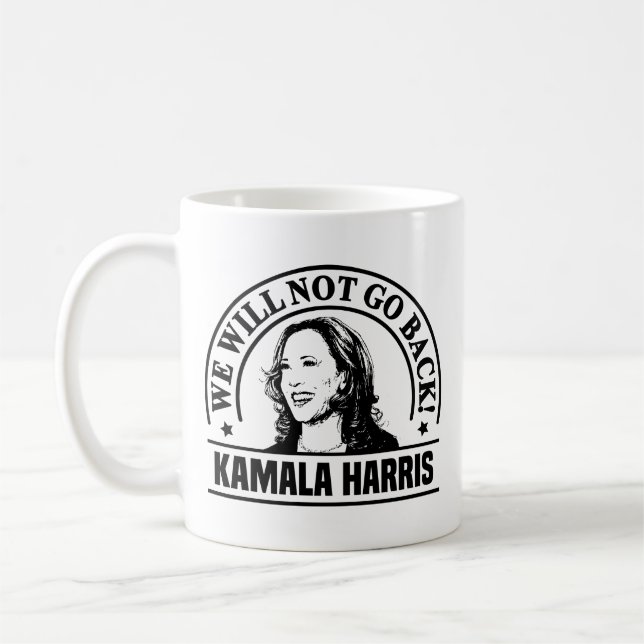 Nous ne retournerons pas Kamala Harris Mug (Gauche)