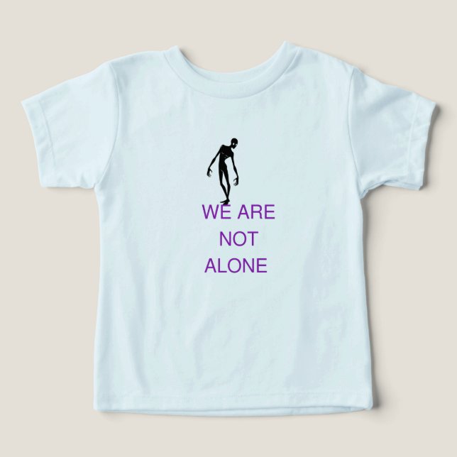 Nous ne sommes pas SEULS silhouette alien graphiqu (Design Recto)