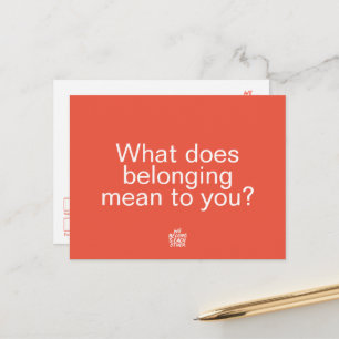 Nous nous appartenons - Carte postale question