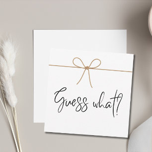 Nous nous attendons à une Faire-part minimale de g