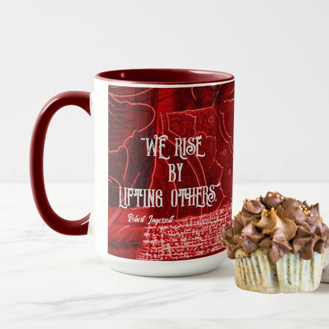 "Nous nous élevons en élevant les autres" Mug Bico (Créateur téléchargé)