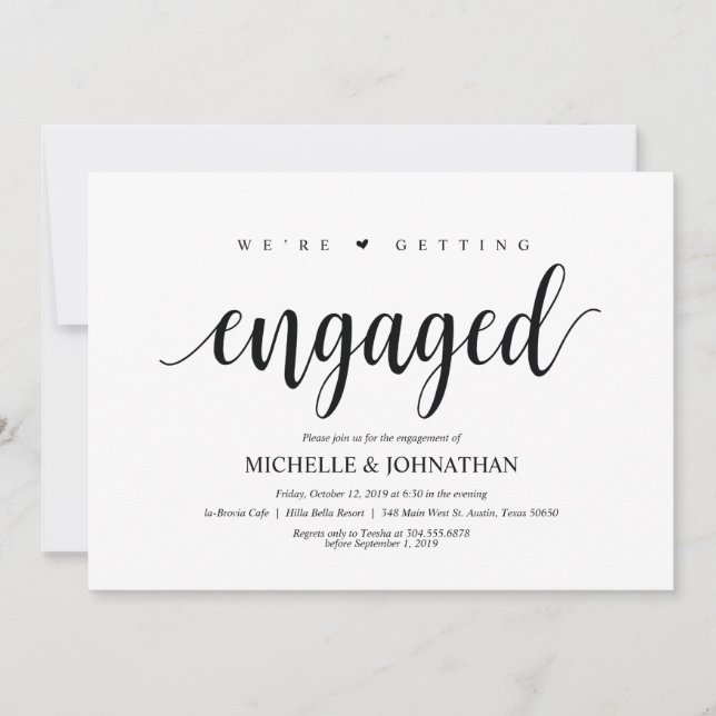 Nous nous engageons, invitations du parti Engageme (Devant)