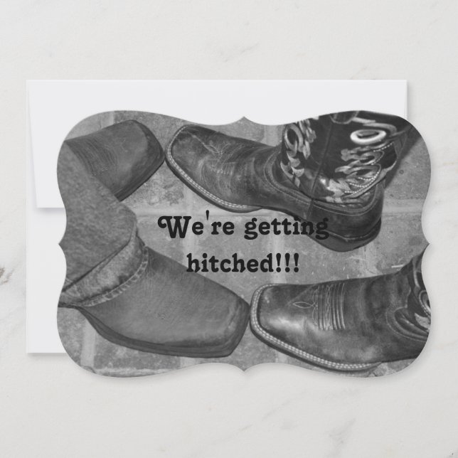 NOUS NOUS FAIVONS FRAPPER ! ! ! FAIRE-PART DE MARI (Devant)