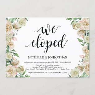 Nous nous sommes enfuis, Carte d'invitation pour r
