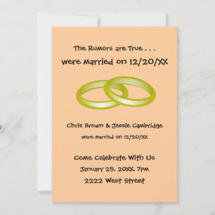 Nous nous sommes enfuis ! invitation de fête après