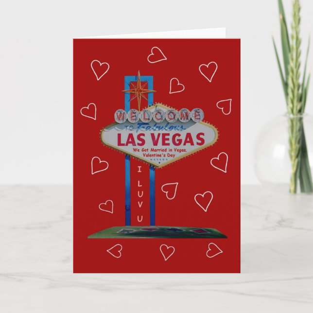 Nous nous sommes mariés avec la carte VEGAS Valent (Devant)