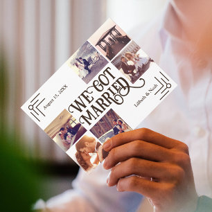 Nous nous sommes mariés, Carte postale de mariage 