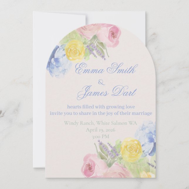 Nous organisons une invitation romantique ou un re (Devant)