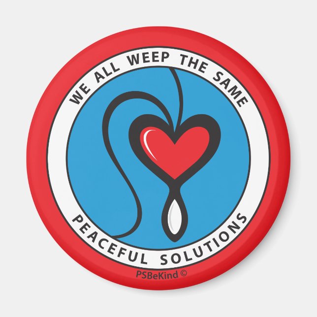 Nous Pleurons Tous Le Même 2_Round Magnet 2.25" (Devant)