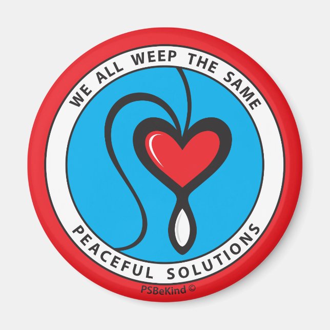 Nous Pleurons Tous Le Même 2_Round Magnet 2.25" (Devant)