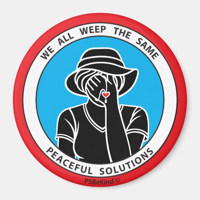 Nous Pleurons Tous Le Même Aimant 1 Rouge_3" (Devant)