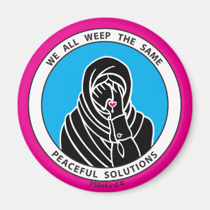 Nous Pleurons Tous Le Même Magnet 3 Pink_2.25"_