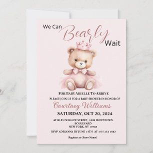 Nous Pouvons à Peine Attendre Invitation à la Baby