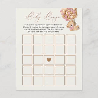 Nous Pouvons Attendre Baby shower Bingo Jeu