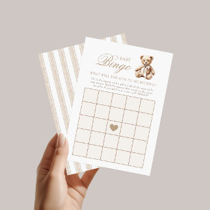 Nous Pouvons Attendre Baby shower Bingo Jeu