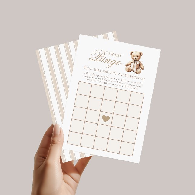 Nous Pouvons Attendre Baby shower Bingo Jeu (Créateur téléchargé)