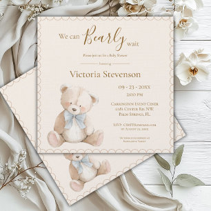 Nous pouvons attendre le Baby shower de l'ours