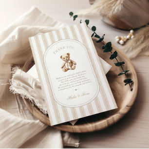 Nous pouvons attendre le Carte de remerciements Ba