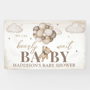 Nous pouvons éteindre la bannière Baby shower d'at