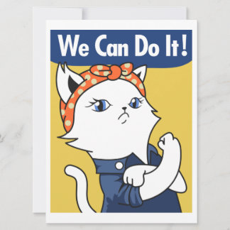 Nous Pouvons Le Faire ! Chat blanc Rosie le Rivete