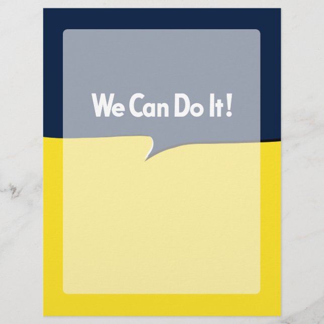 Nous pouvons le faire Rosie Headline (Devant)