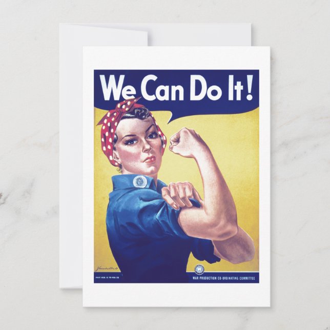 Nous pouvons le faire Rosie la carte Riveter Unite (Devant)