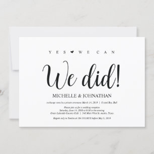 Nous pouvons nous avons fait des invitations de ma