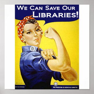 Nous pouvons sauver nos bibliothèques Poster