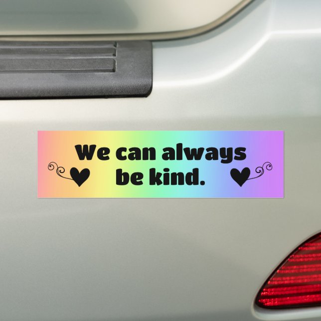 Nous Pouvons Toujours Être Sticker Rainbow Bumper (En voiture)