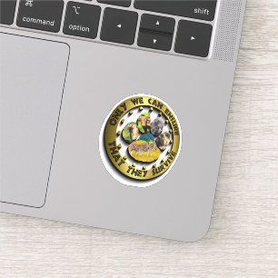 Nous Pouvons Uniquement Sticker Collage Empreinte