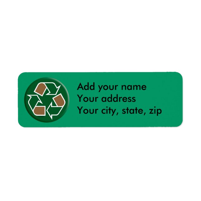 Nous recyclons les Étiquettes (Devant)