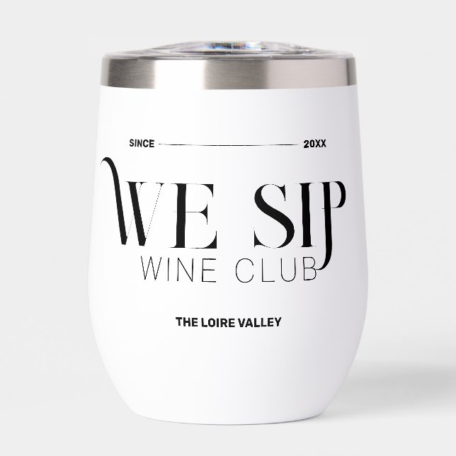 Nous Sip Club Vin Crest personnalisé Sophisticé (Avant)