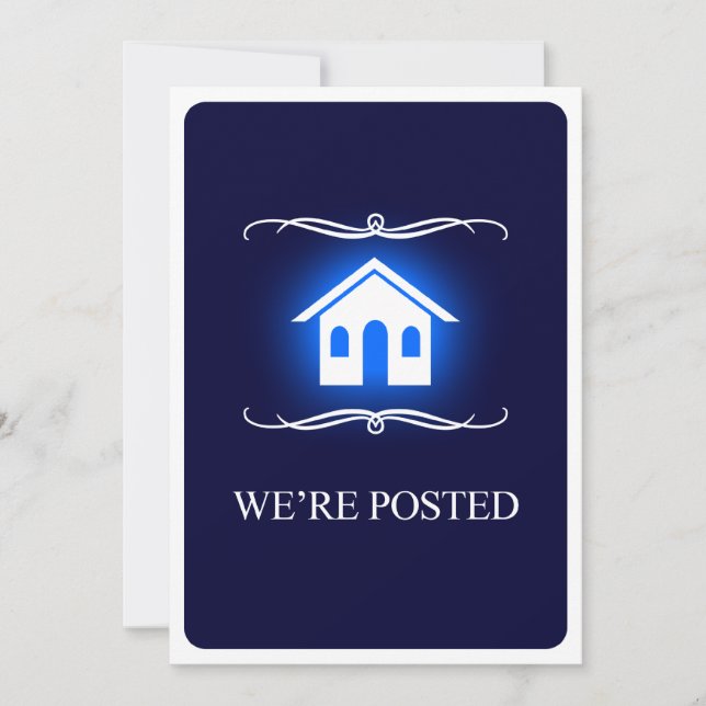 nous sommes affichés faire-part (Devant)