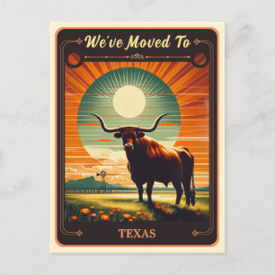 Nous sommes allés au Texas Carte postale Vintage