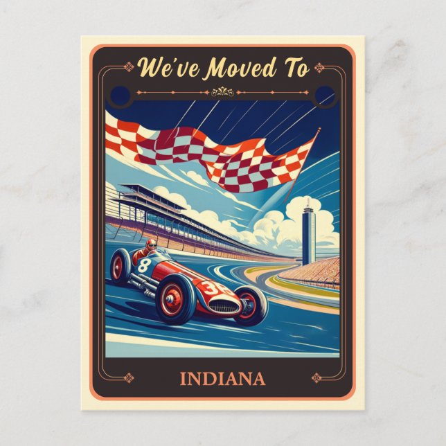 Nous sommes allés en Indiana | Carte postale Vinta (Devant)